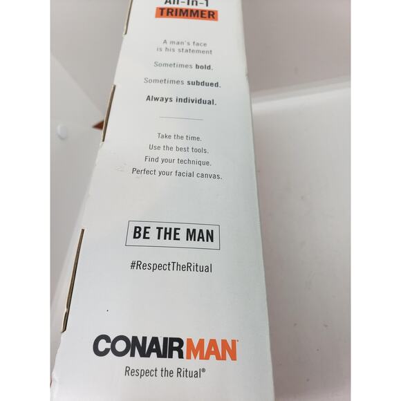 Conair MAN All-In-1 Rechargeable Trimmer Grooming Kit Self-Sharpening Blades New - Picture 7 of 7